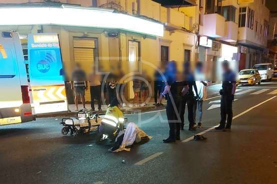 Un hombre sufre un atropello en el paso de peatones del pueblo de Jinámar/TA.